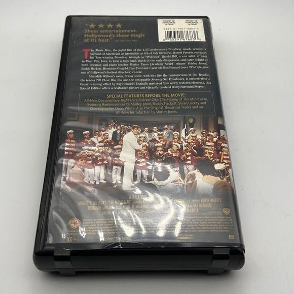 The Music Man (VHS, 1962) Robert Preston Shirley Jones Buddy Hackett - Picture 2 of 3